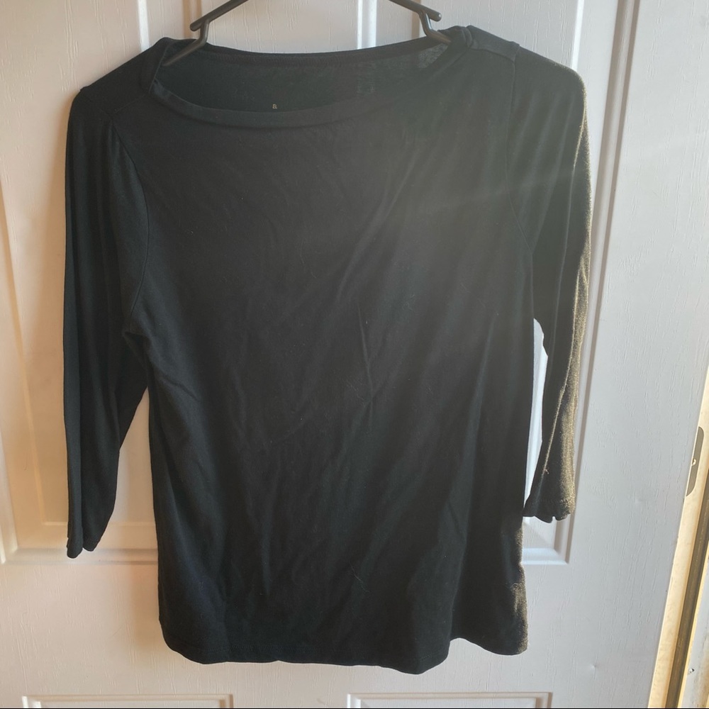 Black A New Day Boat Neck 3/4 Sleeve